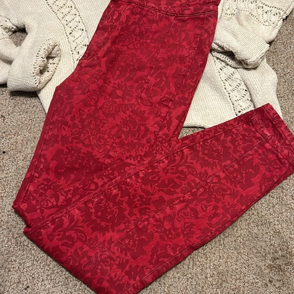 Anthropologie Pilcro Flocked High-Rise Leggings - Picture 4 of 9